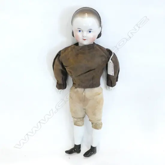 VICTORIAN PORCELAIN DOLL  H. 390MM